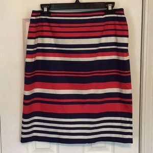 Antonio Melani Skirt 10 Red White Blue NWT